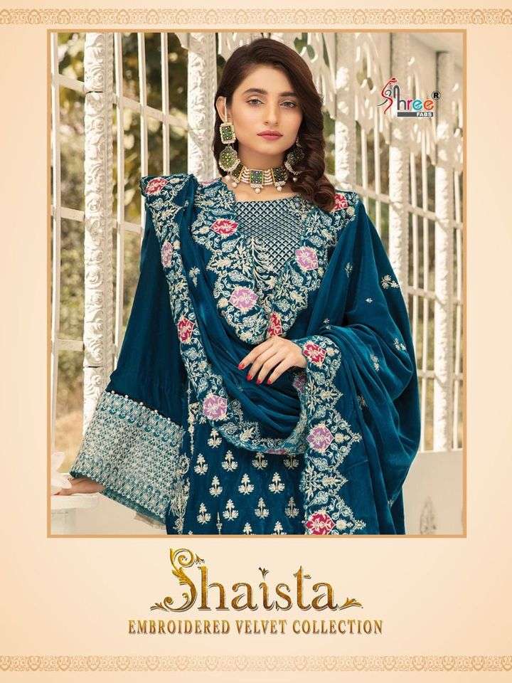 SHAISTA EMBROIDERED VELVET COLLECTION
